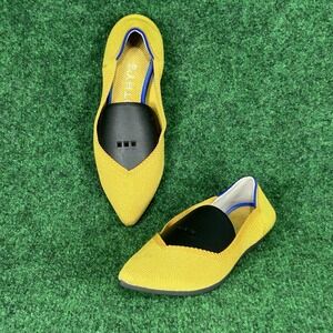 Rothy's The Point Marigold Yellow‎ Luxury Flats Washable Retired Womens 7 US